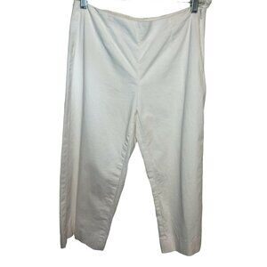 Nic + Zoe Capri Pants Women’s Size 6 Off White Side Zip